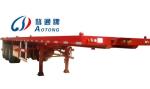 Painting Finish 40ft Container Flatbed Trailer with 2.5mm Chequer Plate Floor