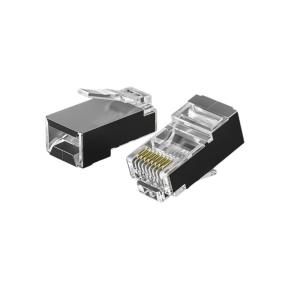 Wholesale High-Performance CAT6 Modular Plugs - 50U Gold, Fluke Pass, Transparent &amp; Tangle-Free from china suppliers