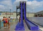 High Speed Rainbow Water Slide For 360 Riders Per Hour / Water Play Equipment