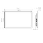 Wall Mounting Digital Signage Interactive Displays 43 Inch LCD Resistive Touch