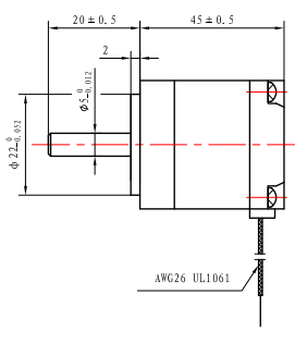 NEMA11 90mN.M 35x45mm Hybrid Stepper Motor For Medical Equipment