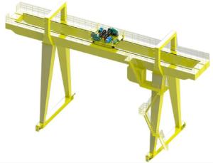 Wholesale 10 Tons Double Beam Door Type Crane Used Outdoor Working Class A4 from china suppliers