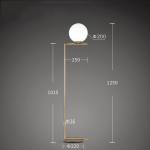 Modern minimalist floor lamp living room bedroom bedside vertical lamp milk