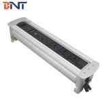 Intelligent flush mount hidden conference table power socket