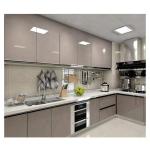 Veneer Top/Lacquer Bottom Finish Modern Acrylic Designs for Modular Kitchen