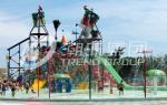 Big Water Park Playground Ashland / DSM Resin For Family Funny Game
