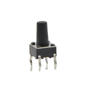 China Black Passive Electronic Components Waterproof Tact Switch 6x6 With Copper Pin on sale