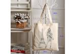 Cotton Shopping Canvas Bag Heavy Duty Simple Style With Large Capacity