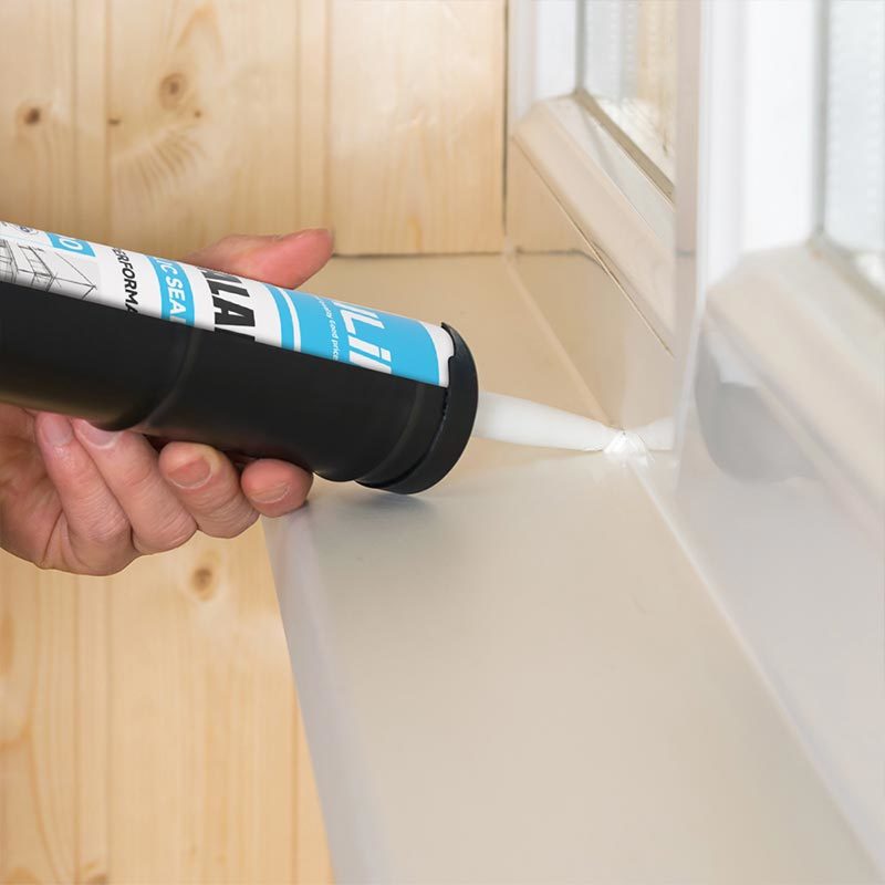 Transparent Siliconized Latex Caulk Mildew Resistant Non Toxic Eco Friendly