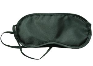 Wholesale Most Common Sleeping Blindfold Eye Shade , Black Travel Polyester Eye Shade from china suppliers