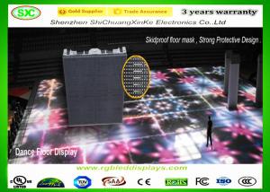 Wholesale outdoor p10 Full Color Diy Light Up Dance Floor With Skidproof Floor Mask , Size Customized from china suppliers