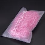 20cm 28cm EVA Hair Extension Packaging Box Bags Frosted Plastic Zipper Bag