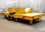 Industrial heavy load steel coil rail transport trolley for aluminum factory