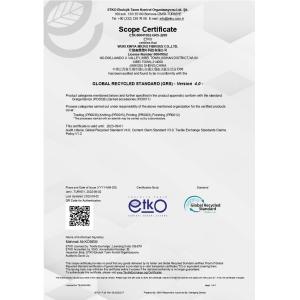 Wuxi Xinya Micro Fibrous Co. Ltd. Certifications