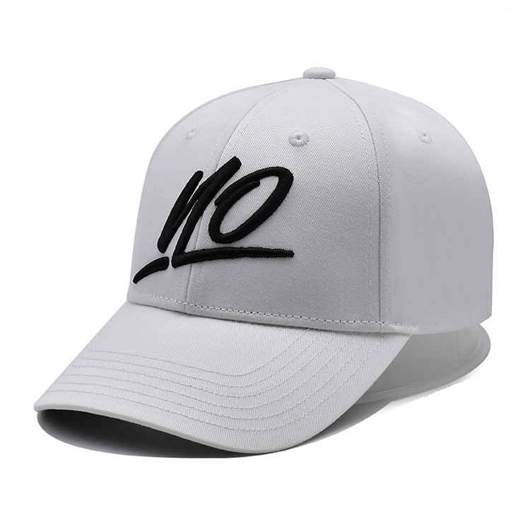 Custom Size Unisex 3D Embroidered Baseball Hat Flat Shape