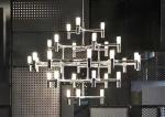 Large LED Chandelier Luxury Living Room Hanging Light