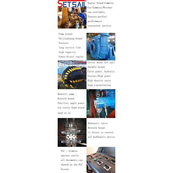 10inch Water Flow 1500m3 Cutter Suction Dredger Used in River