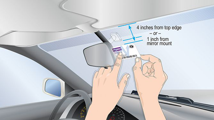 EPC Class 1 Gen 2 rfid windshield stickers label