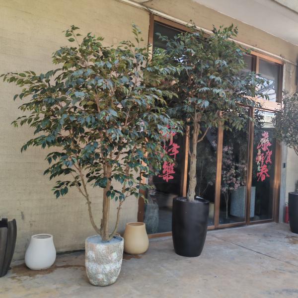 Indoor/Outdoor Faux Silk Plant 2.8m 9.3ft Ficus Artificial Tree​ For Home, Office, Living Room, And Garden Decor