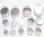 Aluminum Round Cosmetic Packaging/Cream Jar /Aluminum Jars With Screw Cap-80G &