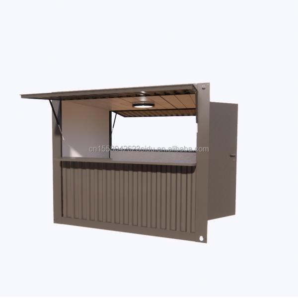 Modern Design Sandwich Panel Flat Pack Container Mobile Modular Shipping Corrugated House for Coffee Shop or Container Bar