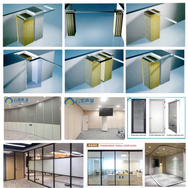 Moving Wall Soundproof Conference Room Movable Partition Wall