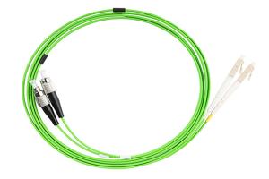 Wholesale OM5 Customized ST To LC UPC Fiber Optic Patch Cords With Green FTTH from china suppliers