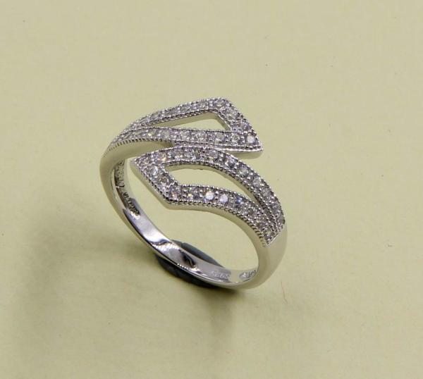AAA Cubic Zirconia Rings In 925 Sterling Silver Silver Diamond Rings 925
