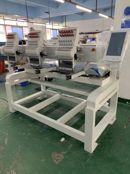 2 Heads computerized embroidery machine suitable for logo embroidery T-shirt cap