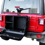 4x4 Accessories Rear Side Door Storage Box for Jeep Wrangler Aluminum Alloy