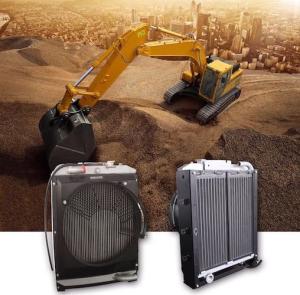 Wholesale High performance and heavy duty oil cooler with bar plate fin structure for excavators from china suppliers