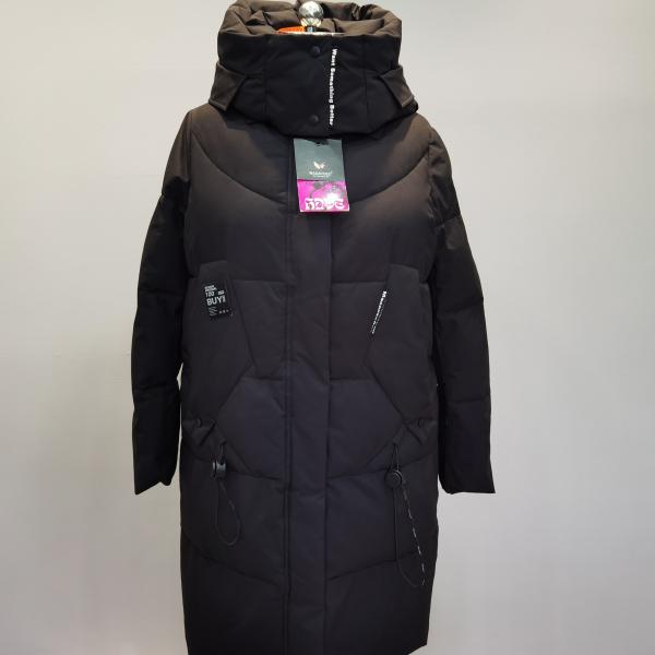 FODARLLOY Ladies Warm Hooded Cotton-padded Clothes Slim Long Down Winter Jackets