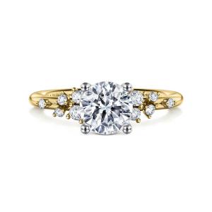 Wholesale 18K 14K 10K Solid Gold Customized Pattern Jewelry VVS Clarity CVD Round Cut Eternity Ring Lab Diamond from china suppliers