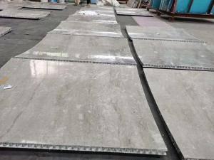 Wholesale Curve Special Shape Calacatta White Lightweight Stone Panels 1.8cm from china suppliers