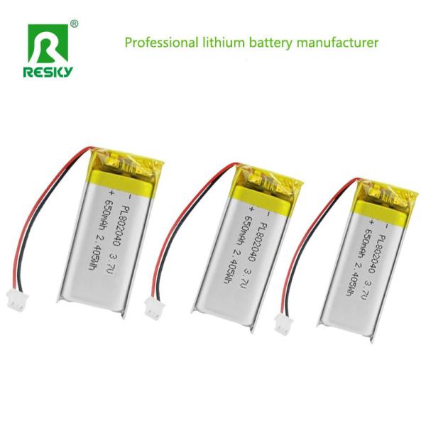 Power Lithium Cell 802045 3.7V 750mAh Rechargeable Lithium Ion Polymer Battery For Smart Device