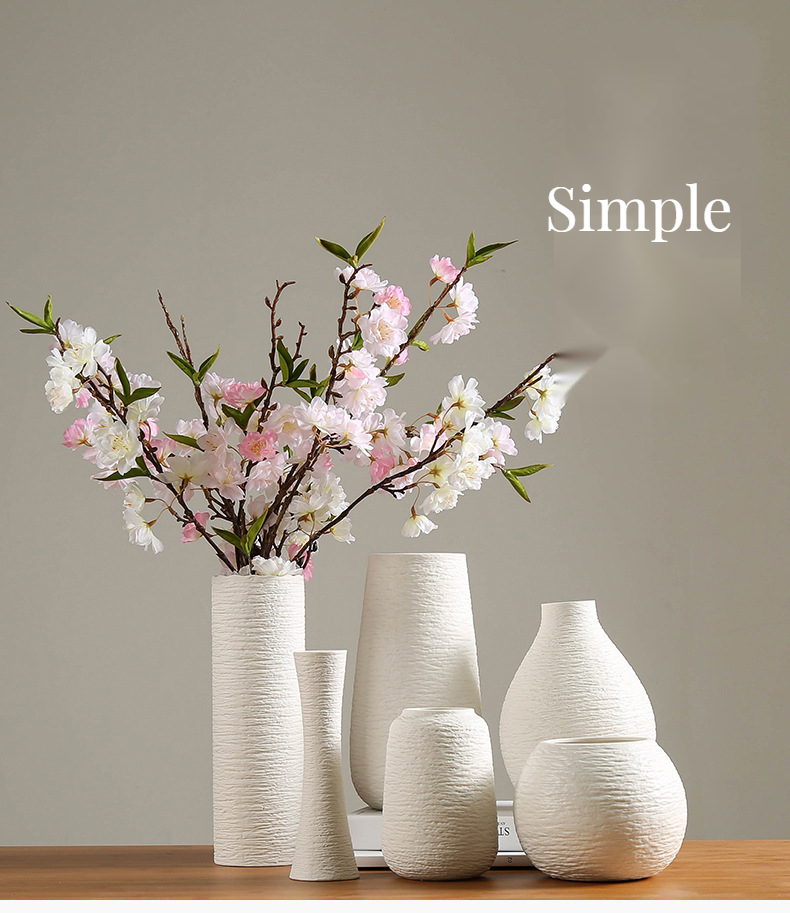 Modern Antique Ceramic Vase Art for Home and Wedding Decor Nordic Style Tabletop Vase