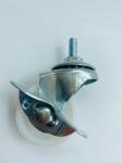 13mm/13mm/17mm/21mm/27mm/27mm Light Duty Furniture PP White Swivel Castor with