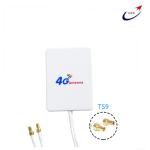 4G 12dbi 2X TS9 mimo antenna ABS panel antenna Low Price For 4G HUAWEI ZTE USB