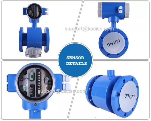 RS485 Modolbus Digital Tube Electromagnetic Flow Meter For Acid Alkali Resistant