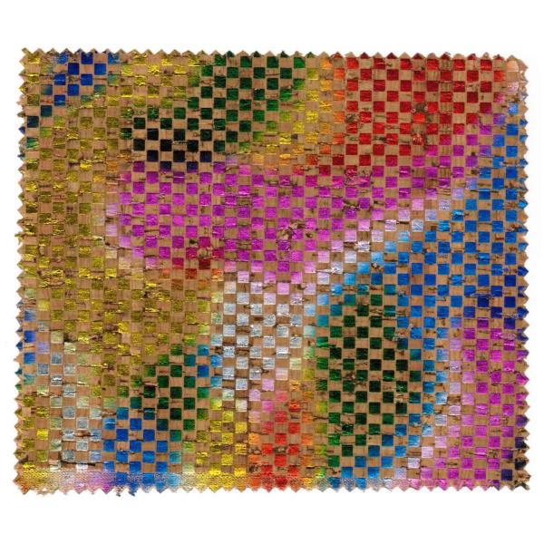 Widely used Coloredful cork fabric sheet for Shoe Heel/Phone Cover with TC backing