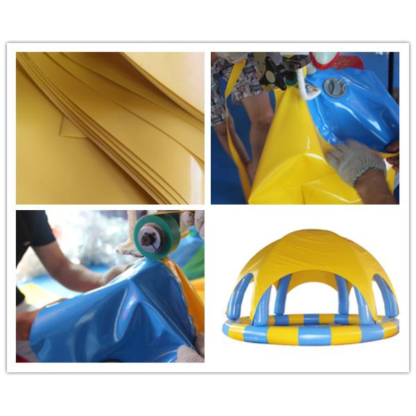 Colorful Bumper Boats Inflatable Water Pool 10m Dia / Inflatable Swimming Pool With Cover