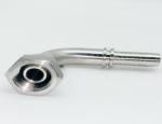 Galvanized Sheet Hydraulic Hose Fittings Stainless Steel Single Hex 90 Degree