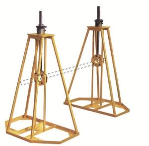 Wholesale Stringing Tools 30-50KN Lever Type Cable Drum Simple Reel Pay-off Stand from china suppliers