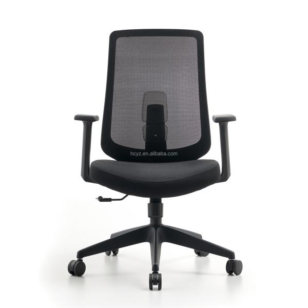 General Commercial Furniture M-062B Mesh Swivel Office Visitor Chair for Conference