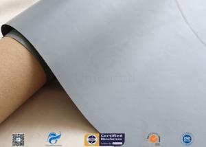 10.6oz 39 Grey PVC Coated Fiberglass Fabric For Fabric Air Duct 0.33mm Thickness