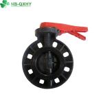 Water Media Flange Connection Form PVC Butterfly Valve All Size in South America