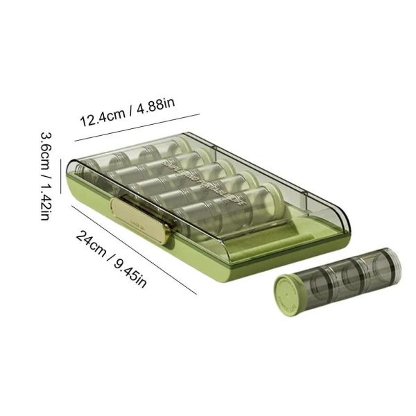 Plastic Pill Box Organizer Portable Tablet Case Eco Friendly Weekly Pill Organizer
