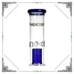 8 Arms Perc Glass Water Pipe With Splash Guard Straight Tube