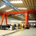 MH 20 Ton Single Girder Gantry Crane Box Type Electric Hoist For Outdoor Freight