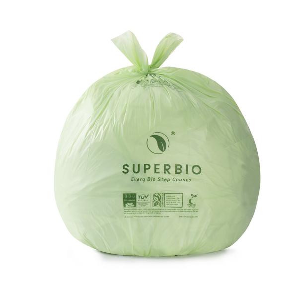 Size Expanded Biodegradable Trash Bags for Bathroom Bedroom Office Kitchen Trash